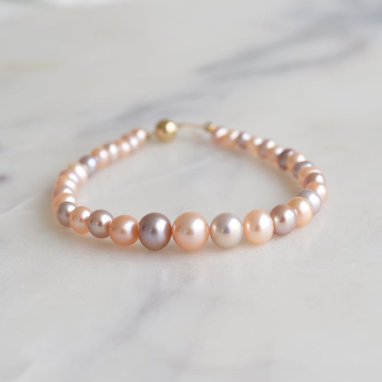 Perlový náramek ze zlata 90520