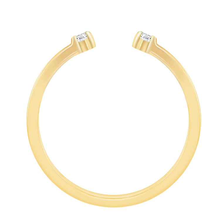 Netradiční zásnubní prsten ze zlata 74967