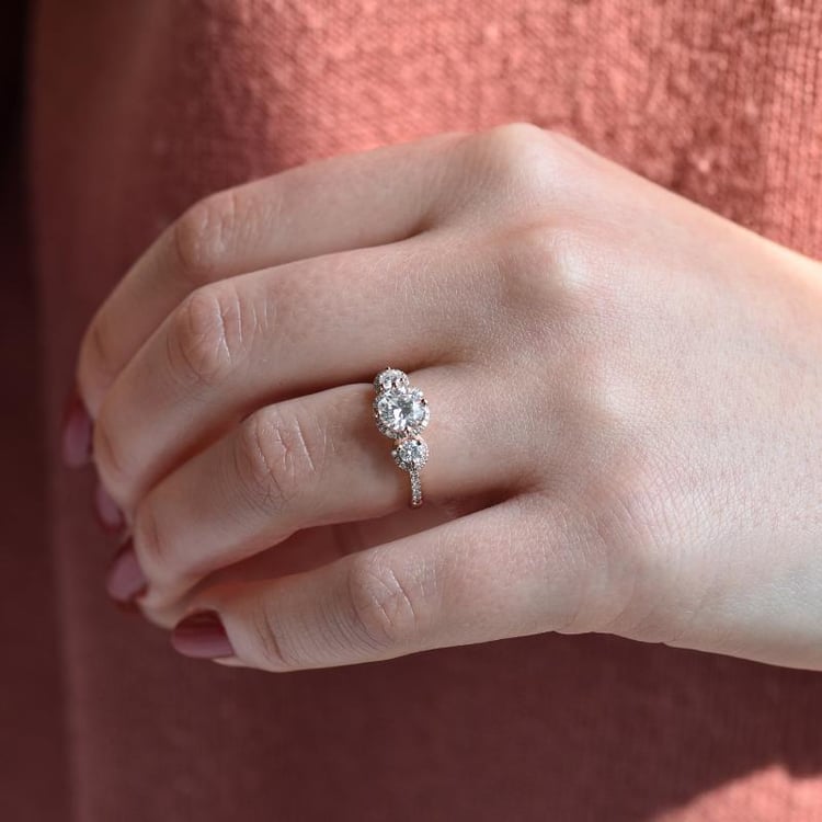 Diamantový zlatý prsten 66076