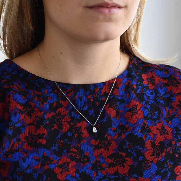 Diamantový přívěsek ze zlata 86036