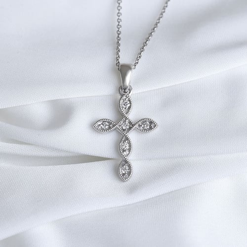 Přívěsek ve tvaru diamantového kříže Angelia