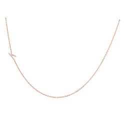 Náhrdelník s písmenkem a lab-grown diamanty Lupe