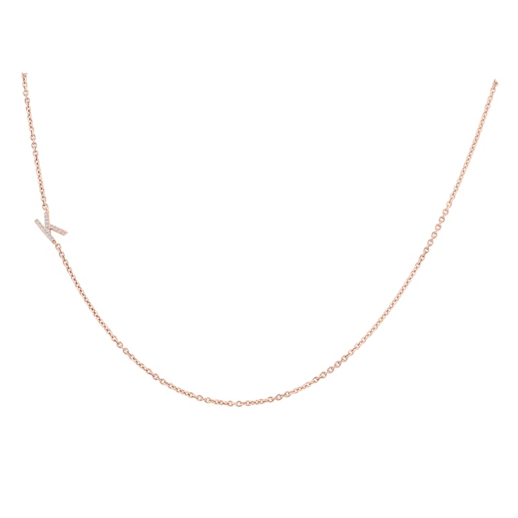 Náhrdelník s písmenkem a lab-grown diamanty Lupe 152240