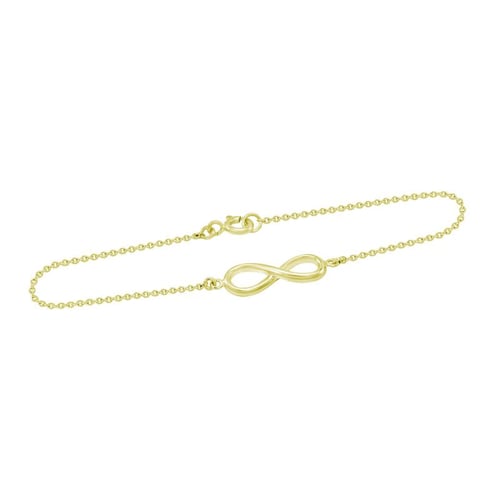 Zlatý fashion náramek s motivem nekonečna Infinity