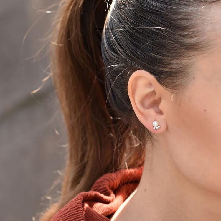 Perlové náušnice ze zlata 42702