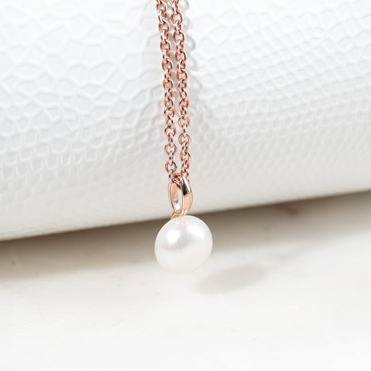 Zlatá něžná kolekce s perlami Viliares 143043