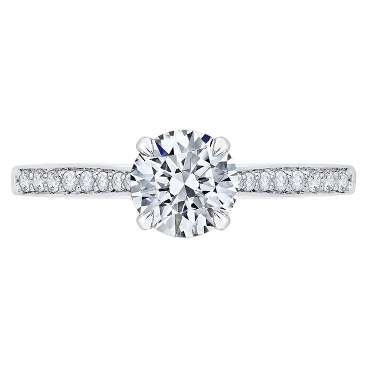 Zlatý zásnubní prsten s diamanty 46240