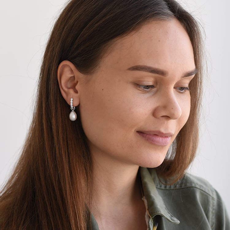 Náušnice s perlami 61284