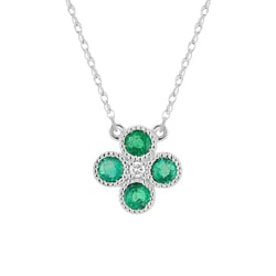 Smaragdový náhrdelník s diamantem Emely