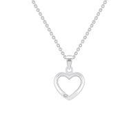 Zlatý přívěsek se srdíčkem a diamantem Lake