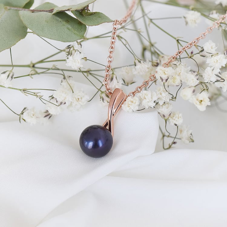 Přívěsek s černou perlou 88022