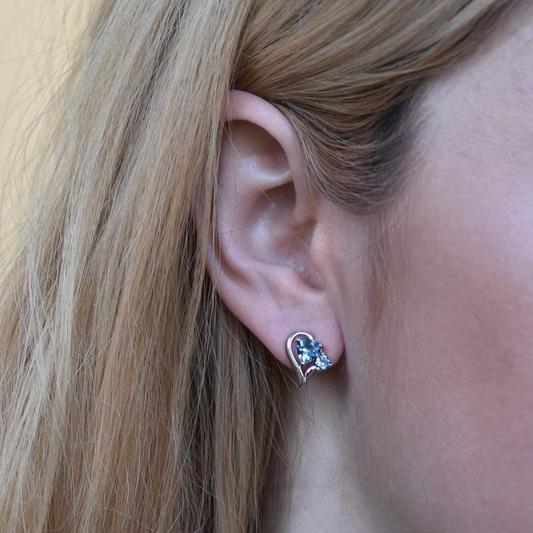 Náušnice s topazy 29155