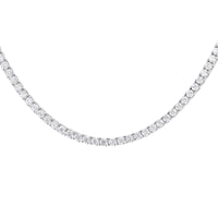 Zlatý tenisový náhrdelník s lab-grown diamanty Gibson