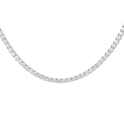 Zlatý tenisový náhrdelník s lab-grown diamanty Gibson