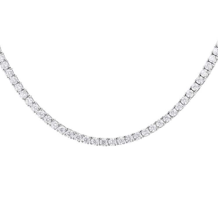 Zlatý tenisový náhrdelník s lab-grown diamanty Gibson