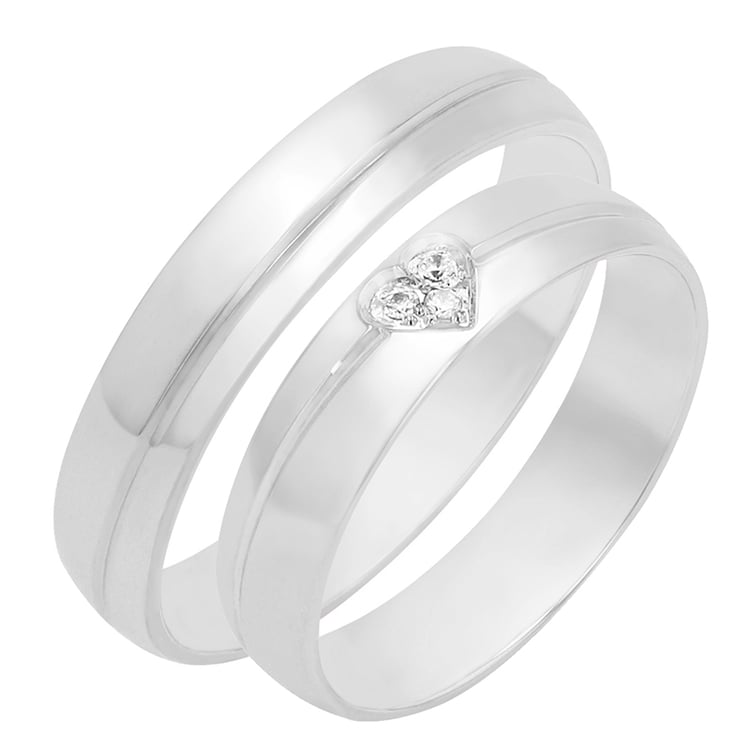 Snubní prsteny z bílého zlata 80469