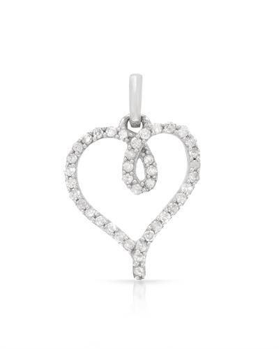 Stříbrný náhrdelník s diamanty