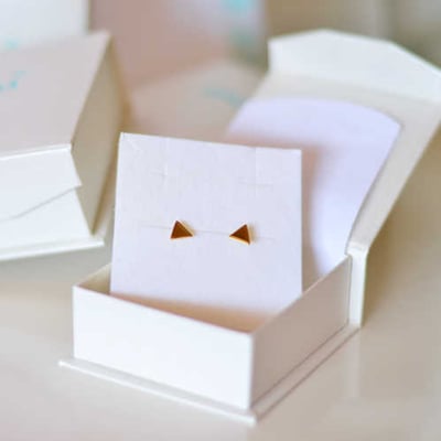 Pozlacené náušnice