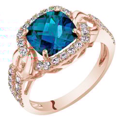 Prsten s alexandritem a lab-grown diamanty Odran