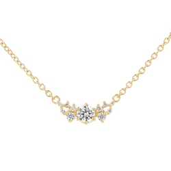 Cluster náhrdelník s lab-grown diamanty Luna