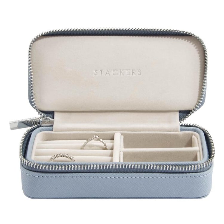 Střední cestovní pouzdro na šperky modré London