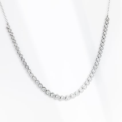 Luxusní stříbrný náhrdelník s diamanty Sofi