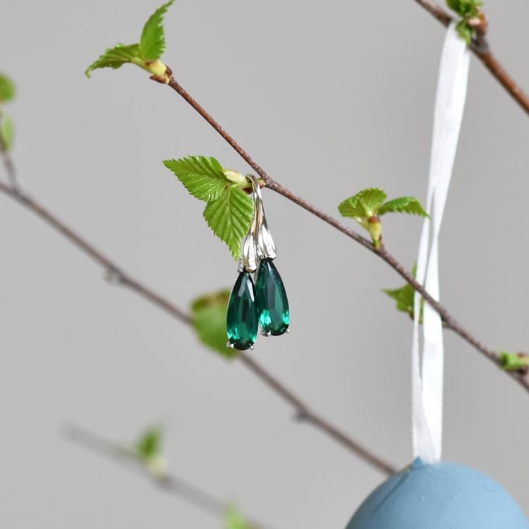 Smaragdové náušnice 18906