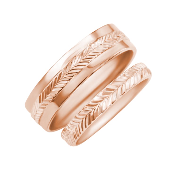 Prsteny z růžového zlata 30141