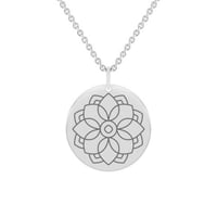 Stříbrný jóga přívěsek Mandala