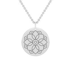 Stříbrný jóga přívěsek Mandala