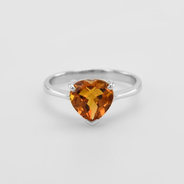 Prsten s citrínovým srdcem 50550