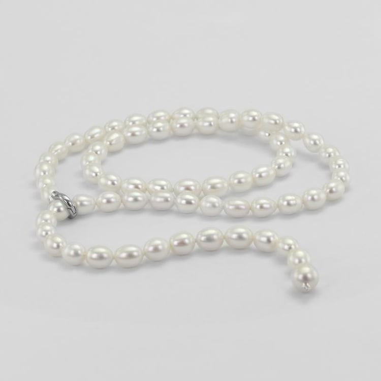 Náhrdelník s bílými perlami 50908