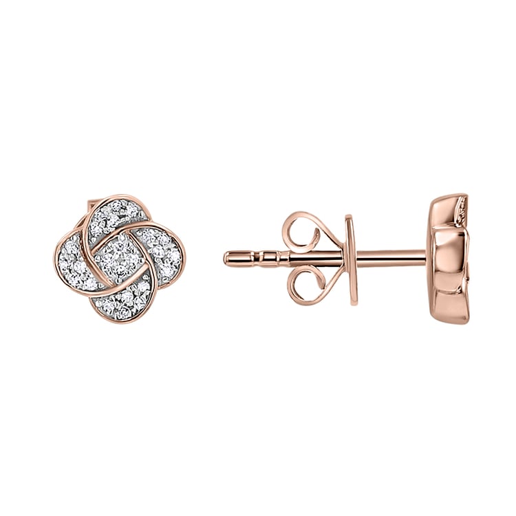 Diamantové náušnice ve tvaru květů Myrtle