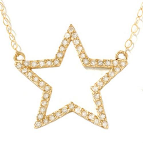 Náhrdelník hvězda s diamanty