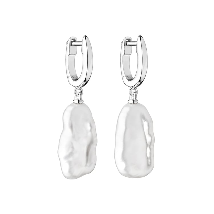 Stříbrné perlové náušnice