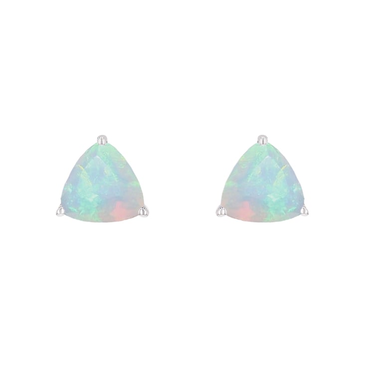 Stříbrné náušnice s opály Nellie 123530