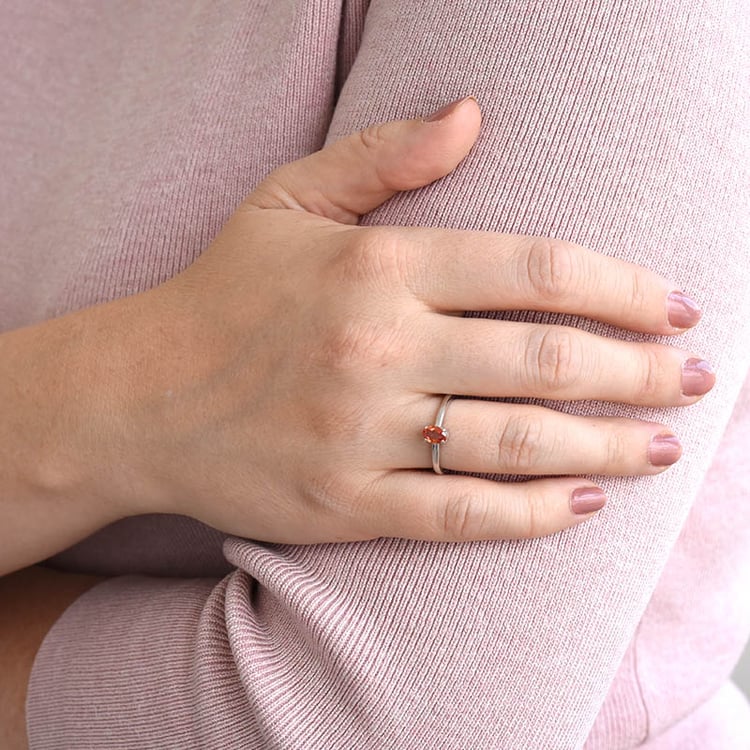 Stříbrný prsten se safírem 86144