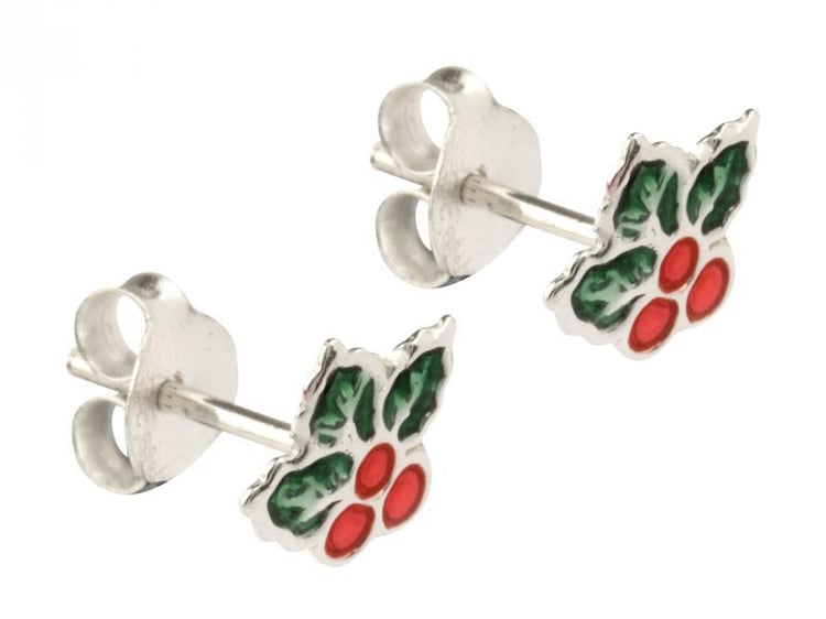 Stříbrné náušnice Enamell