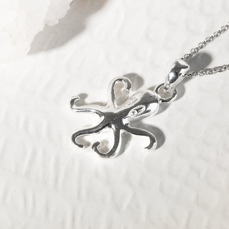 Přívěsek ze stříbra ve tvaru chobotnice Obelius 142401