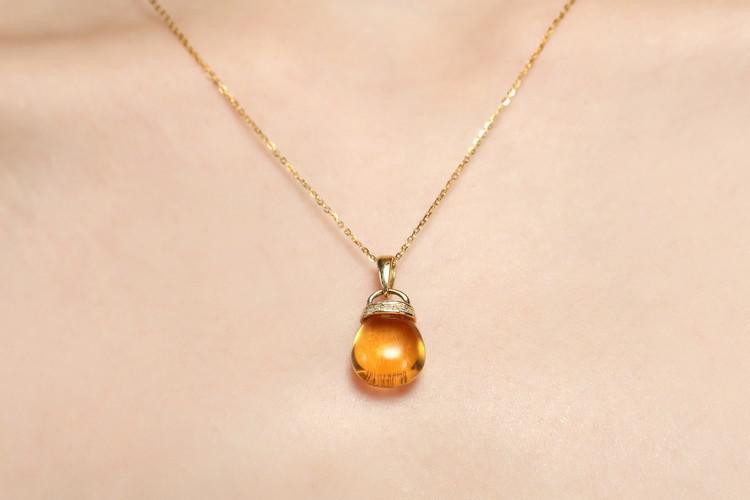 Citrínový přívěsek 5274