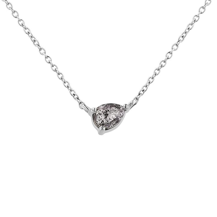 Náhrdelník s pear salt and pepper diamantem Maliah 128286