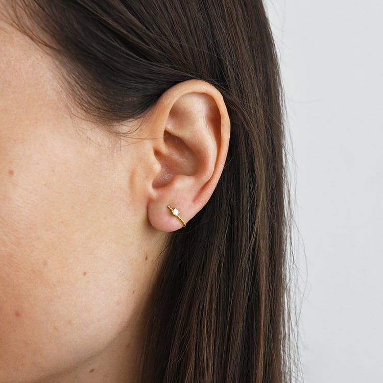 Kuličkové náušnice s diamanty Muvial 116022