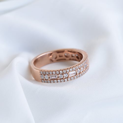 Luxusní half eternity prsten s diamanty Irenaeus