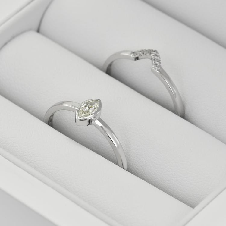 Prsteny z bílého zlata 35963