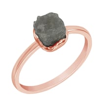 Zlatý prsten s nebroušeným diamantem Gianni