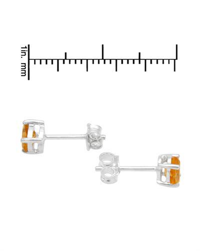 Stříbrné náušnice s citríny 1694