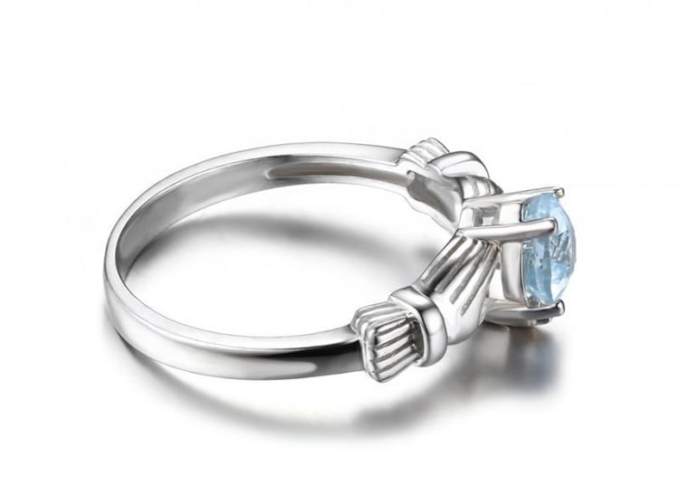 Prsten s akvamarínem 16415