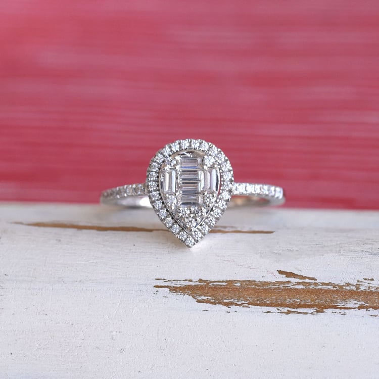 Diamantový prsten ze zlata 85316