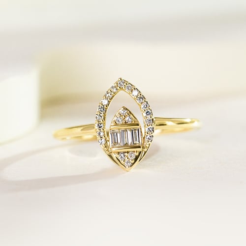Stříbrný prsten zdobený lab-grown diamanty Sigurd