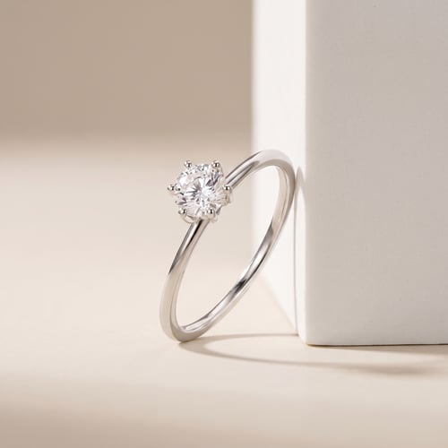 Zásnubní prsten ze zlata s 1.13ct IGI certifikovaným lab-grown diamantem Birdie